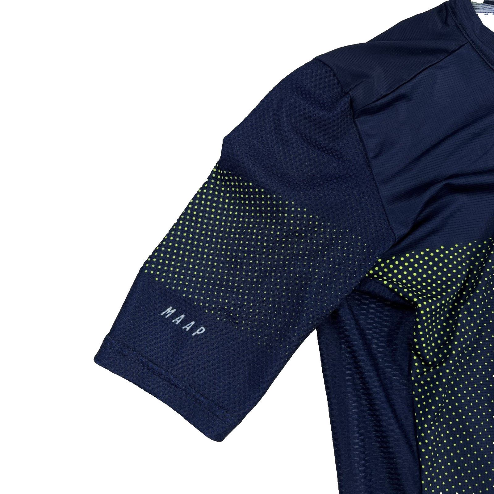 Womens Maap Pro Fit Cycling Jersey Full Zip Navy Blue Green Sz Large Outdoor