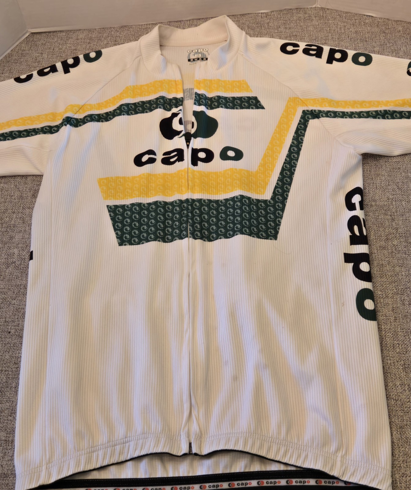 Capo Cycling Set Jersey XL, Padded Bib L, Made In Italy Full Zip