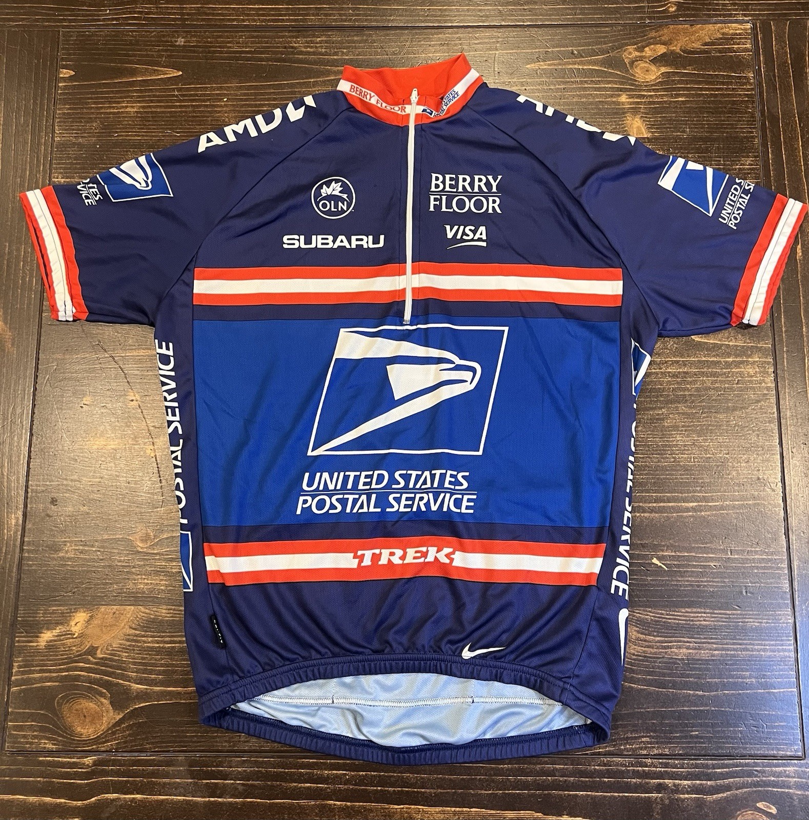 Nike x United States Postal Service USPS Trek Cycling Biking Jersey Vest Large