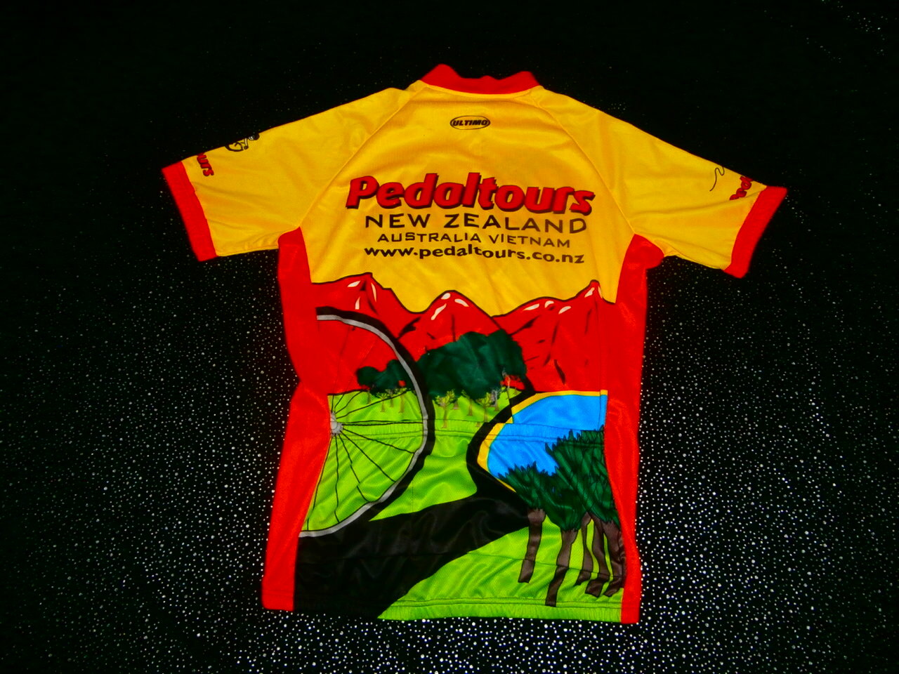 ULTIMO CYCLE JERSEY Size L Made In NEW ZEALAND AUSTRALIA VIETNAM PEDAL TOURS