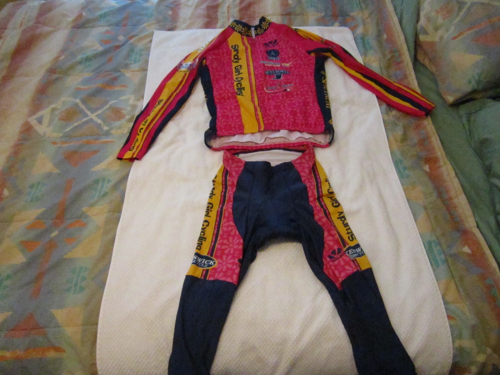 Sturdy Girl Cycling Long Sleeve and Long Pants Cycling Kit Medium