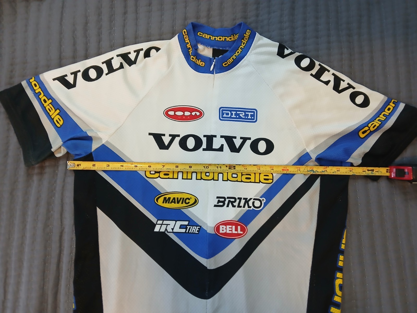 Vintage Cannondale sz L LARGE VOLVO Mavic Bell Sram Hutch Coda team Jersey EXC