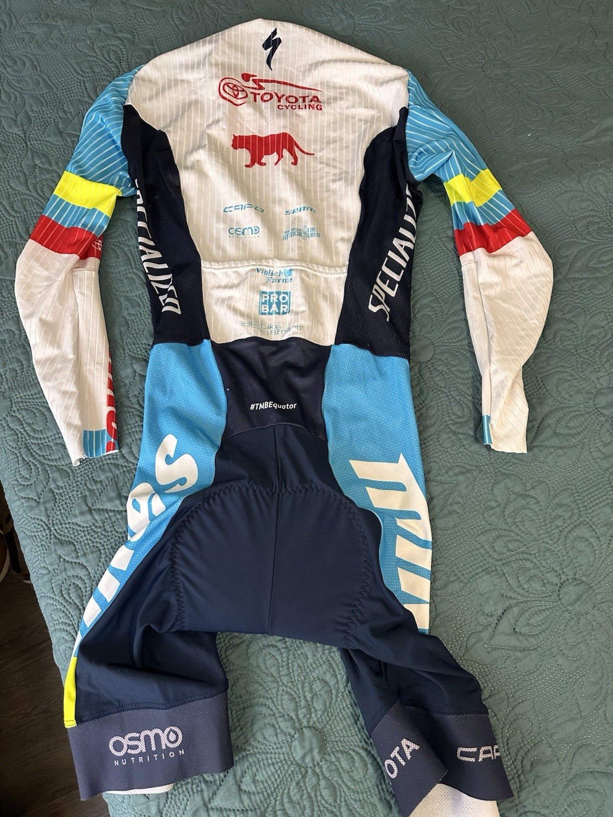 Capo Men’s Cycling Racing Suit Size Large Long Sleeve Full Zip