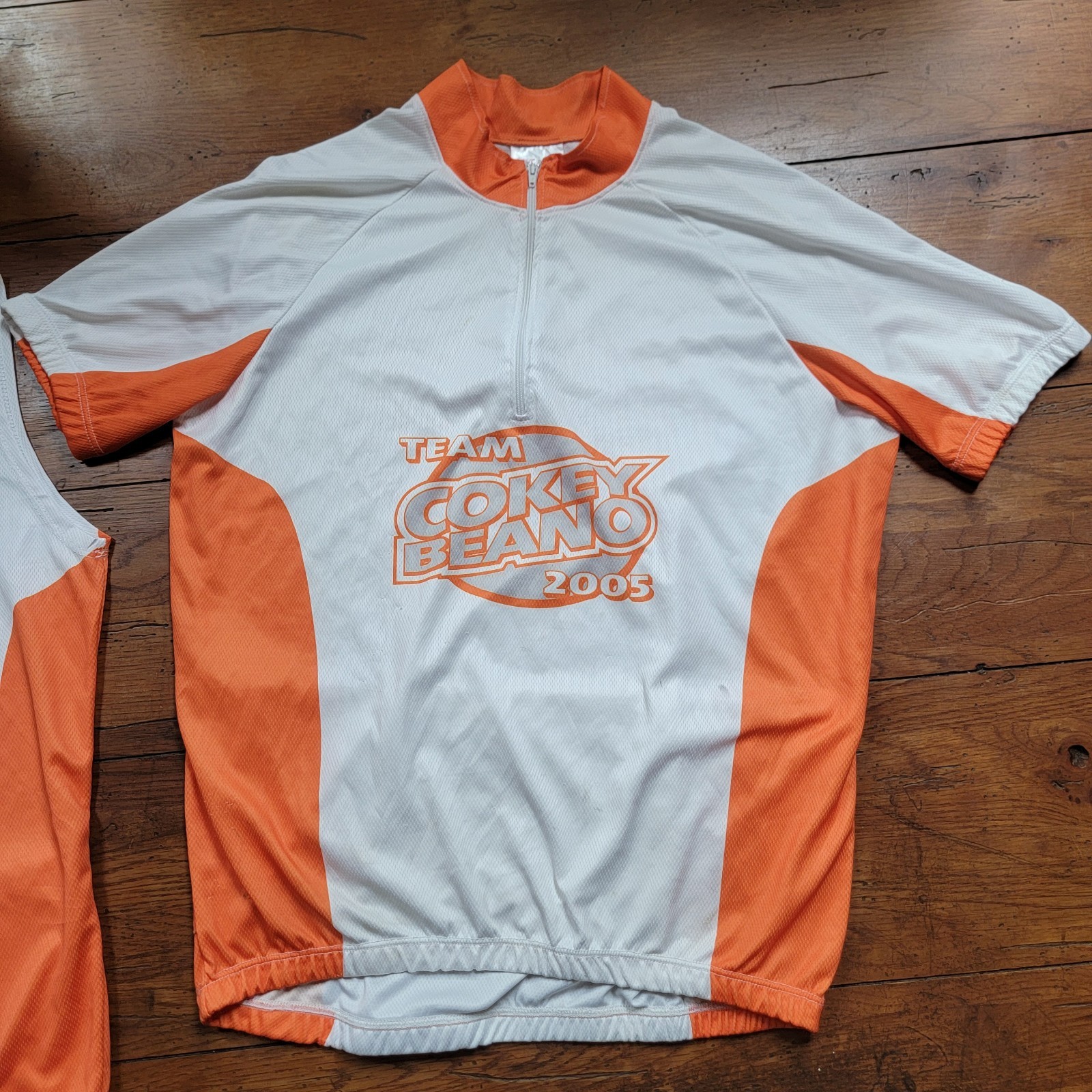 Lot of 2 Attack Cycling Jerseys Medium Large Tank SS Team Cokey Beano 2005 M/L
