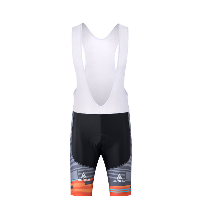 Men’s Orange Cycling Jersey and Spandex (Bib) Shorts Bicycle Clothing Kit S-5XL