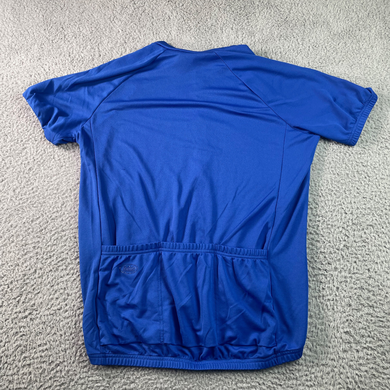 REI Cycle Jersey Men’s L Made in USA Blue Short Sleeve Lightweight Performance*