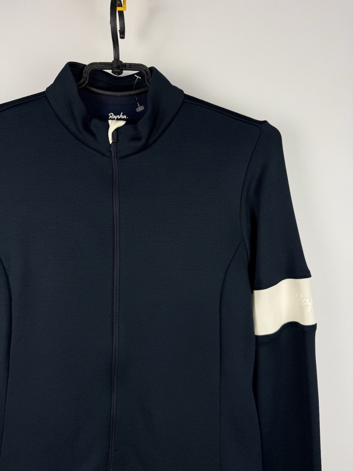 Rapha Womens Classic Long Sleeve Jersey II Size M Dark Navy Wool Blend Cycling