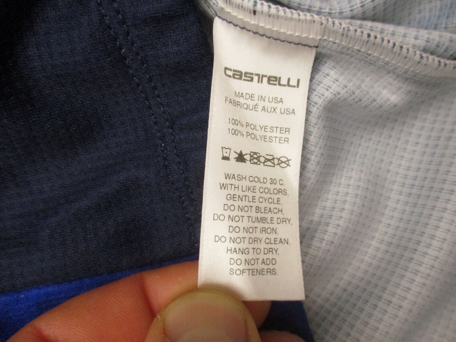 CASTELLI Size S Womens Full Zip Elastic Waist Short Sleeve Cycling Jersey 521