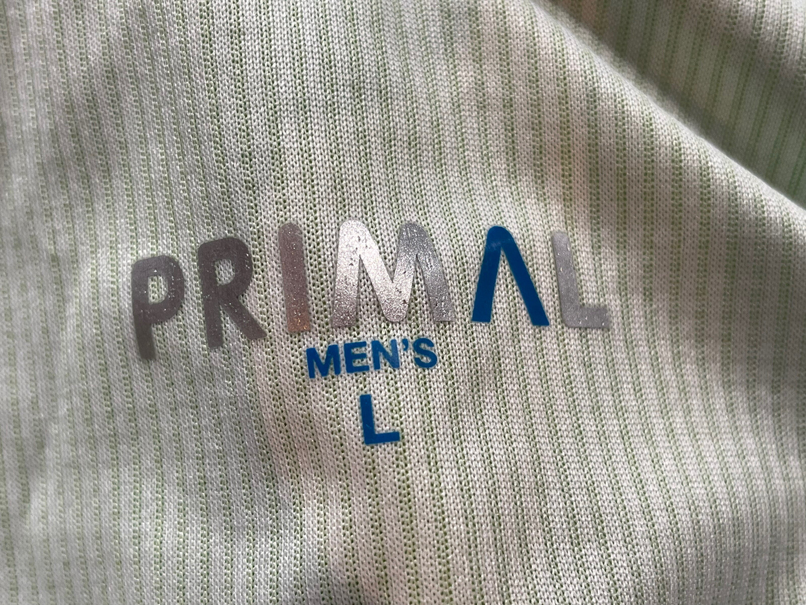 Primal Men’s Cycling Short Sleeve Shirt Size L Full Zip Back Pockets NWT