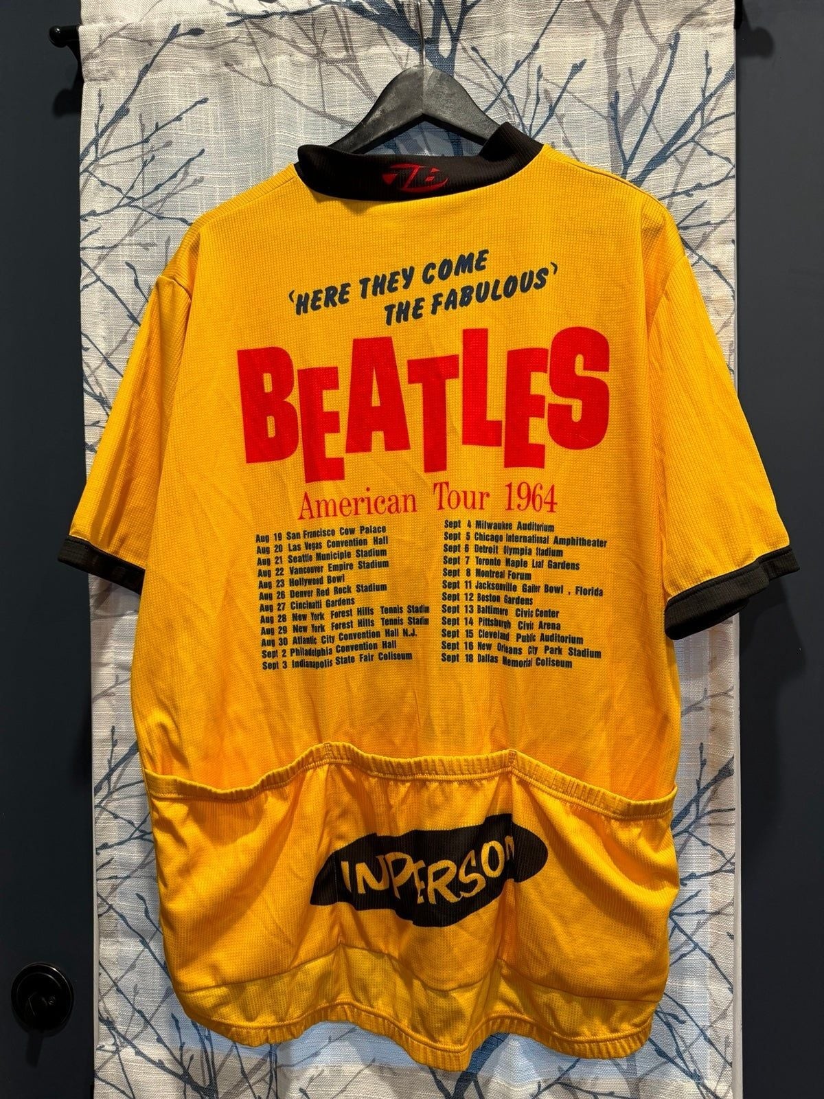 Beatles Cycling Jersey Here They Come The Fabulous American