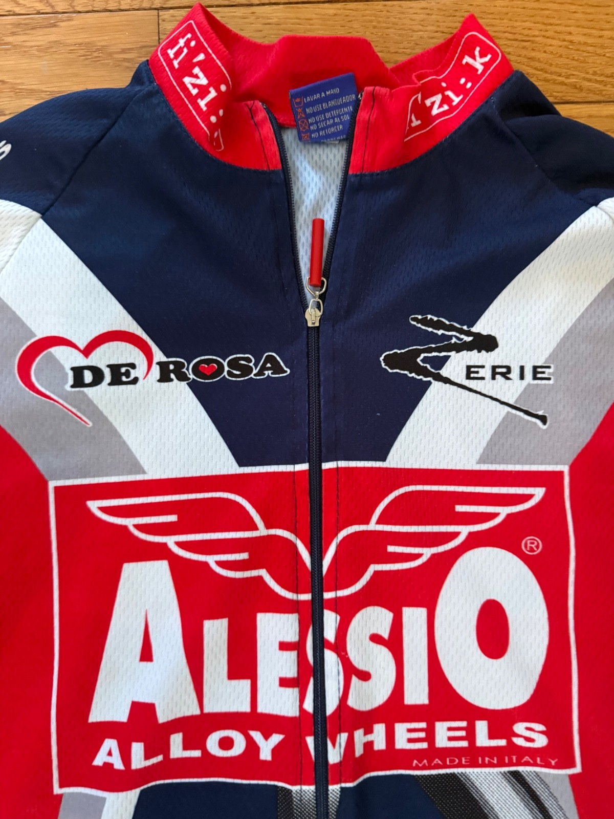 Zerie Cycling Alessio Alloy Wheels De Rosa Cycling Jersey Italy sz M