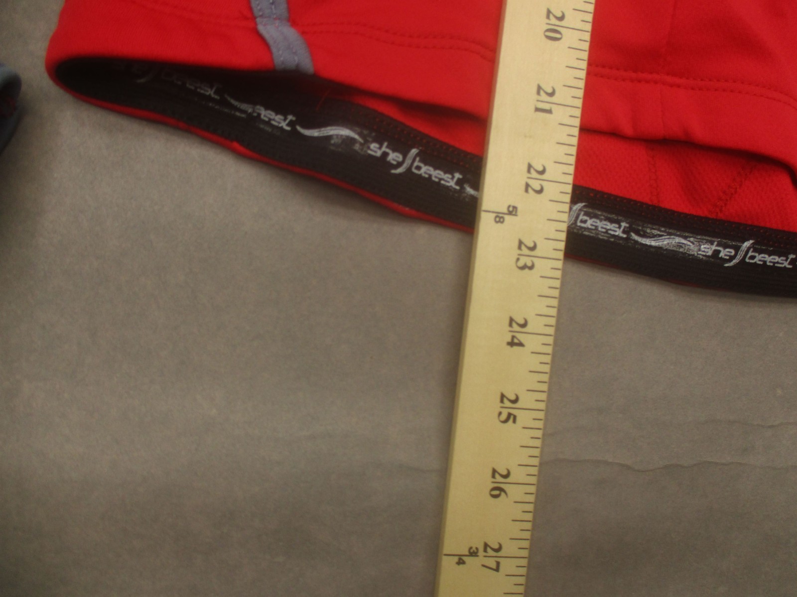 Shebeest Size S Womens Red Cycling Compression Back Pocket Full Zip Jacket 245