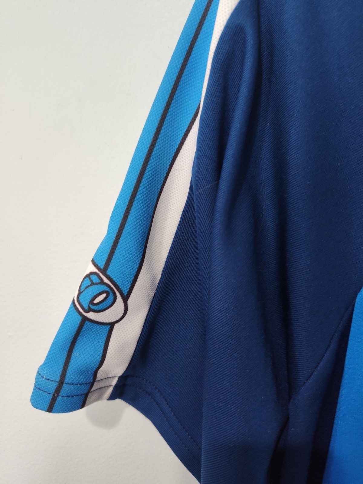 Vintage Pearl Izumi Cycling Jersey Mens Large Blue Half Zip Made USA 90s Bike