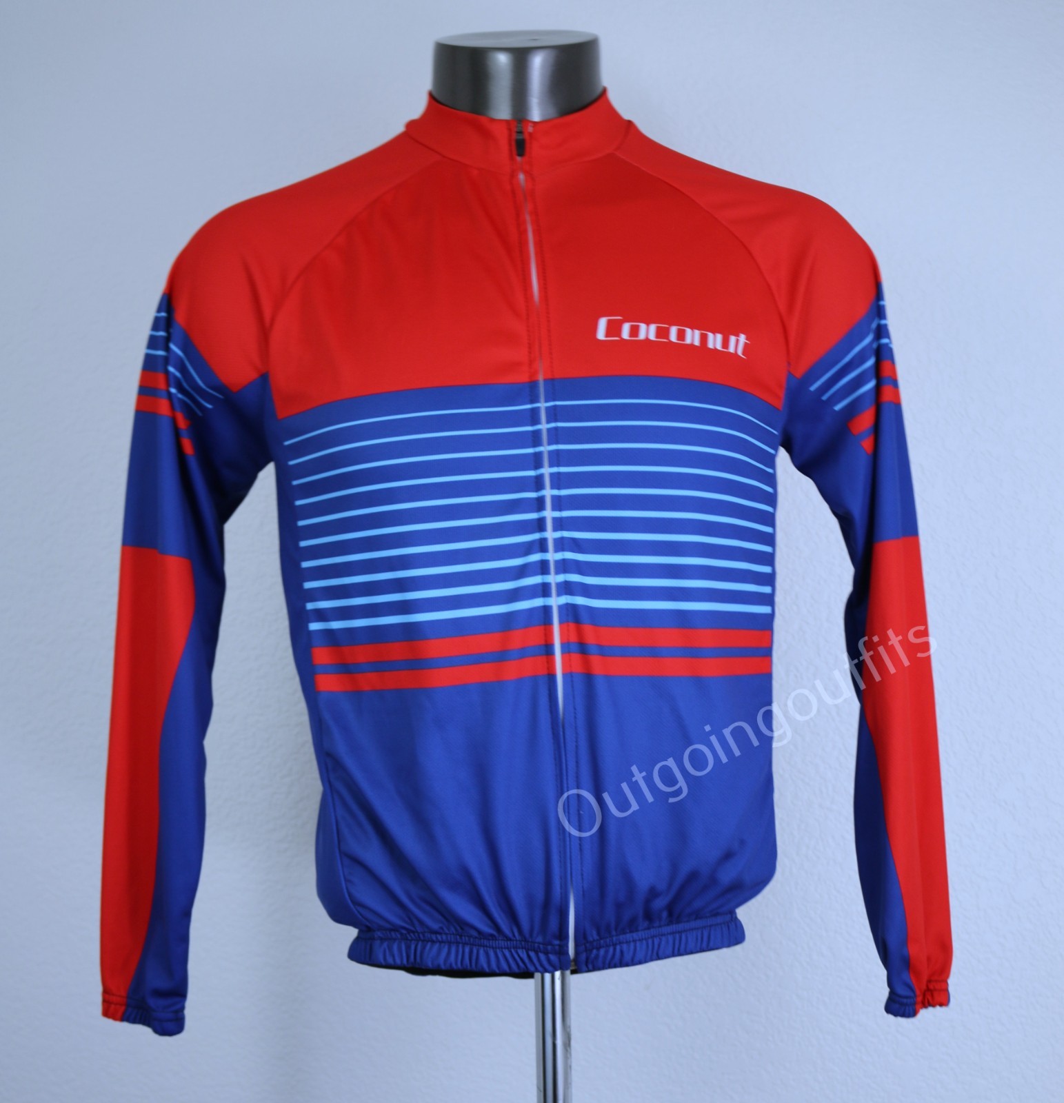Coconut Cycling Women’s Long Sleeve Full Zipper Front Jersey Size M