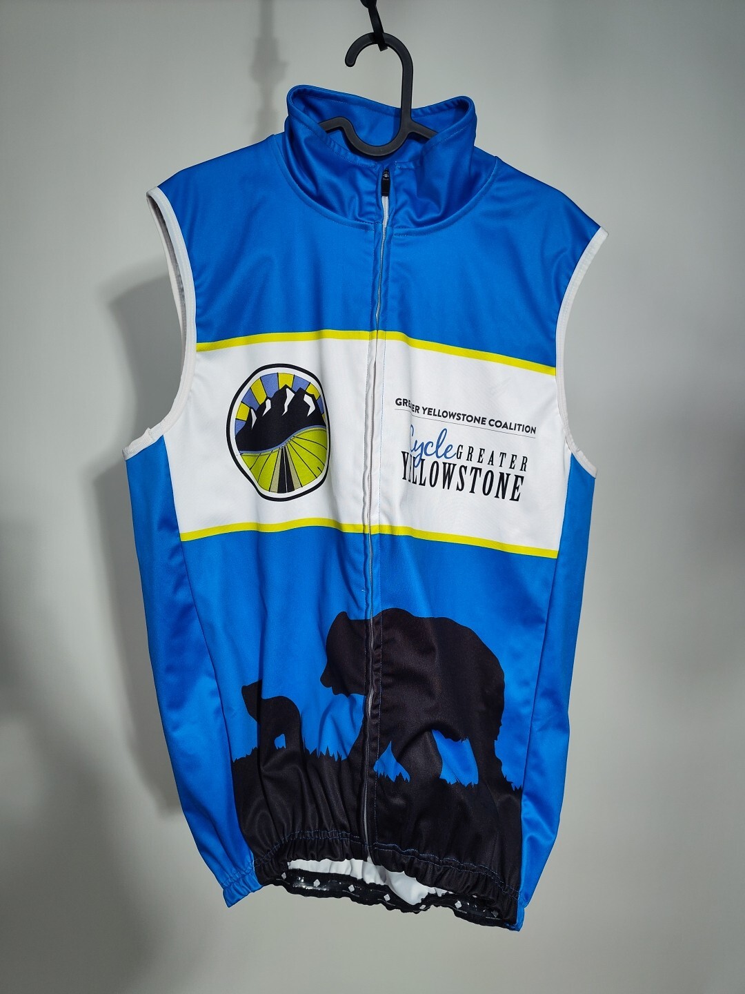 Peak 1 Sports Multicolor Shell Thermal Yellowstone Cycling SS Men Jersey Medium