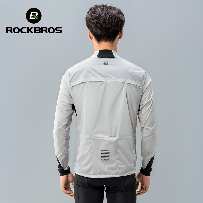 ROCKBROS Cycling WindCoat Jacket Jersey LongSleeves Breathable Windproof Unisex