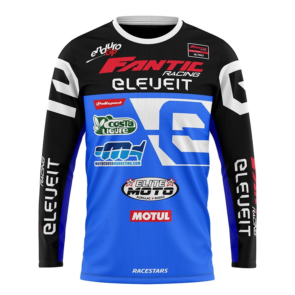 Fantic Long Sleeve Motocross Enduro Racing Dirt Bike Moto Off-Road MTB Shirts