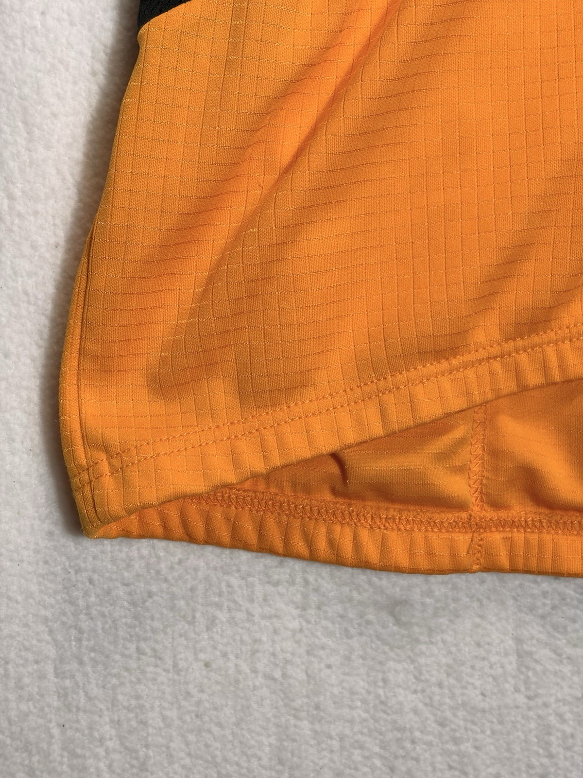 Vtg REI Trionfo Men’s Cycling Jersey, Gold/Black (Orange) Short Sleeve Zip