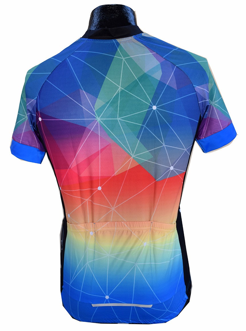 Weimostar Cycling Jersey Men’s Size M Short Sleeve Colorful Cyclist Shirt, NWT