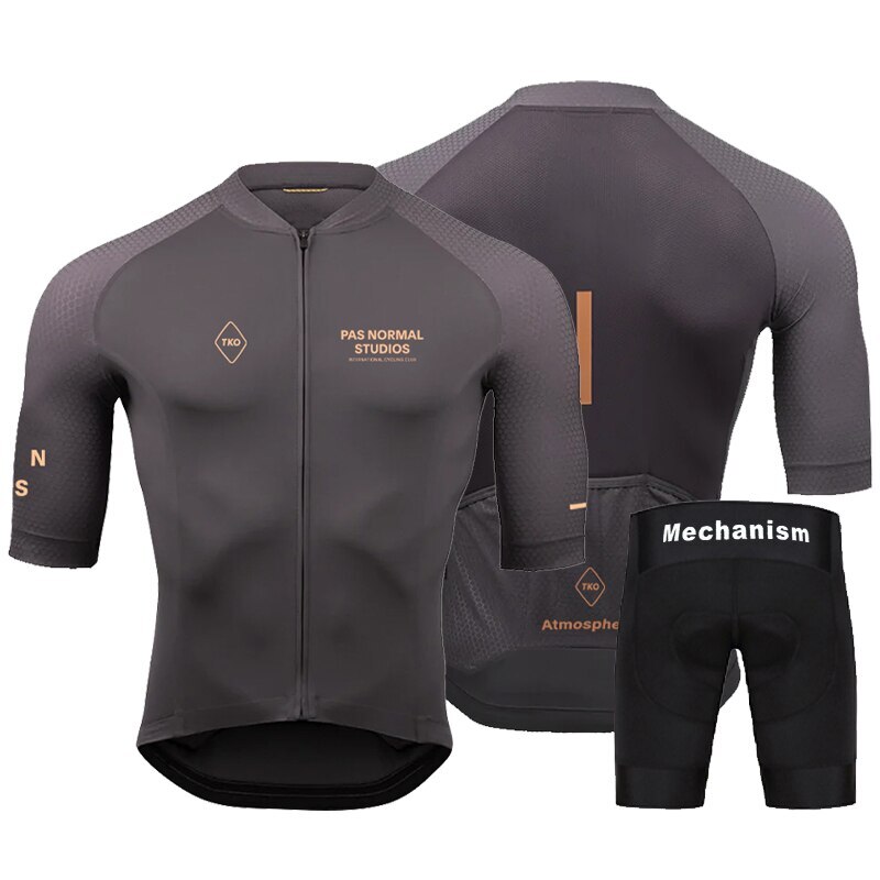 Men Summer Short Sleeve Cycling Jersey Set MTB Bicycle Wear Breathable