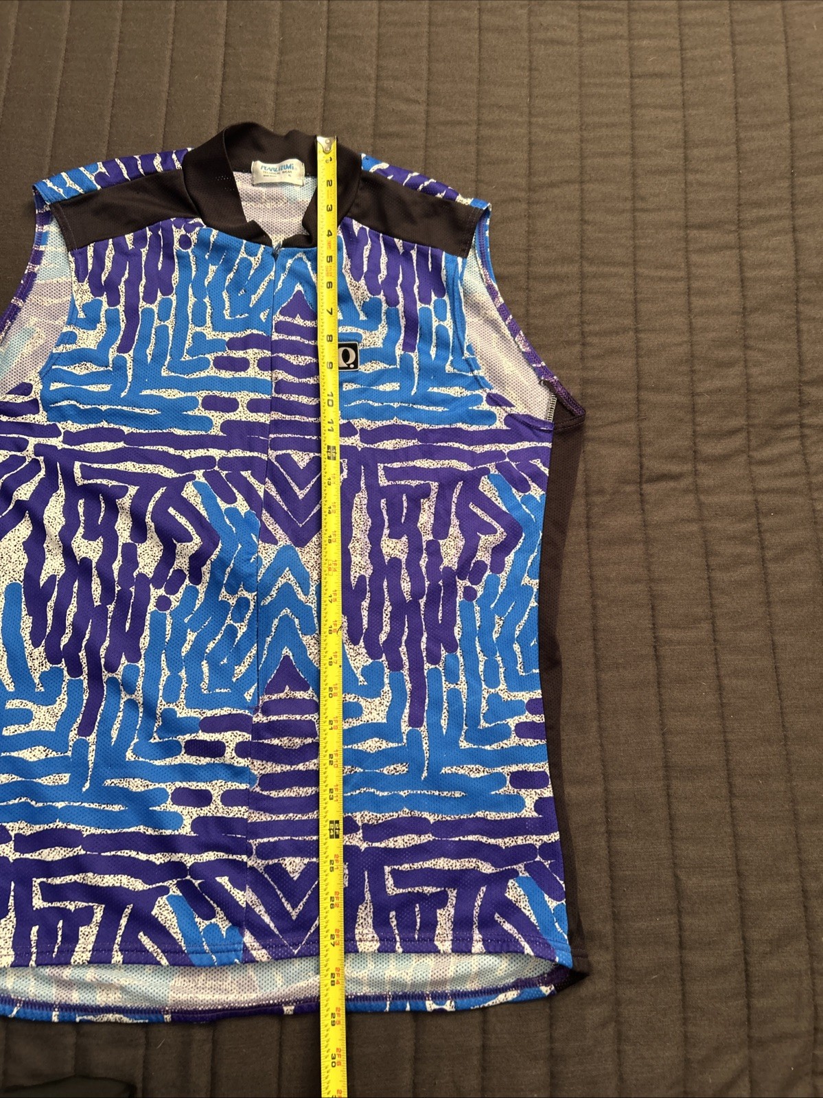 Vintage 90’s Pearl Izumi Cycling Zipper Tank Shirt USA XL ABSTRACT RETRO