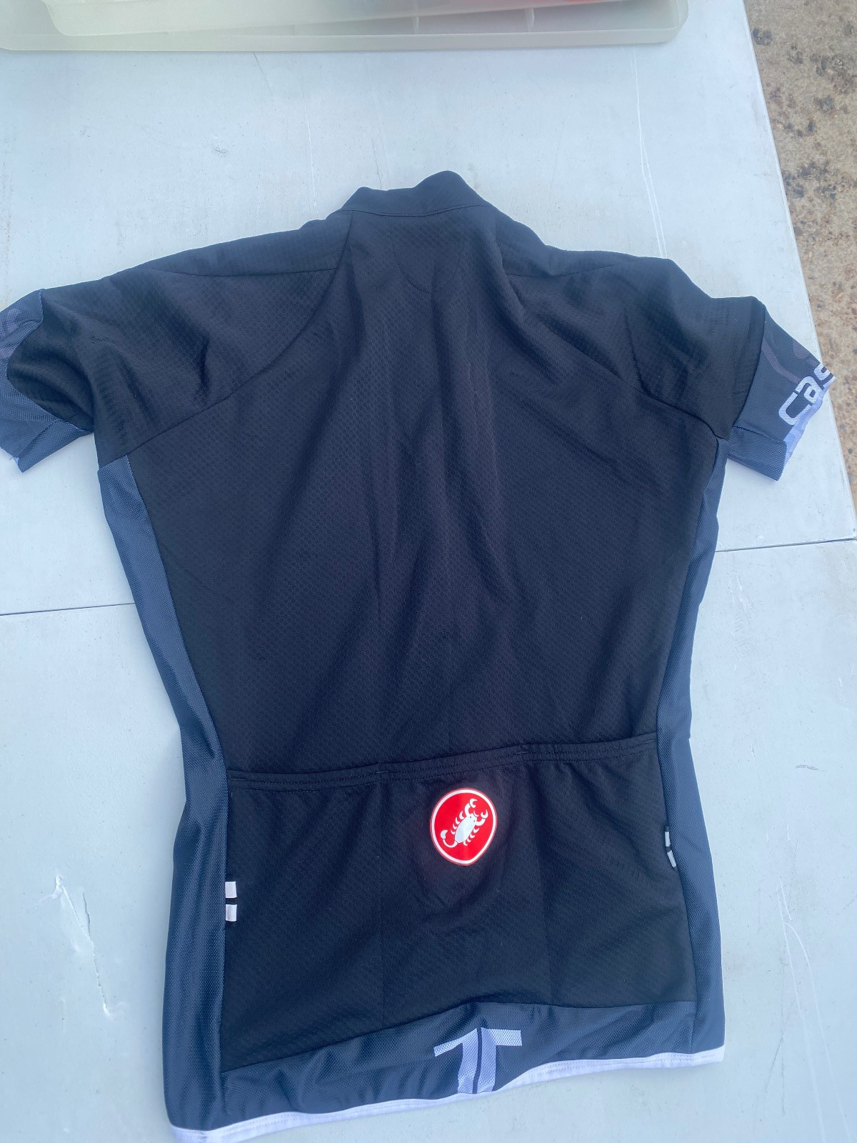 castelli mens black cycling jersey s