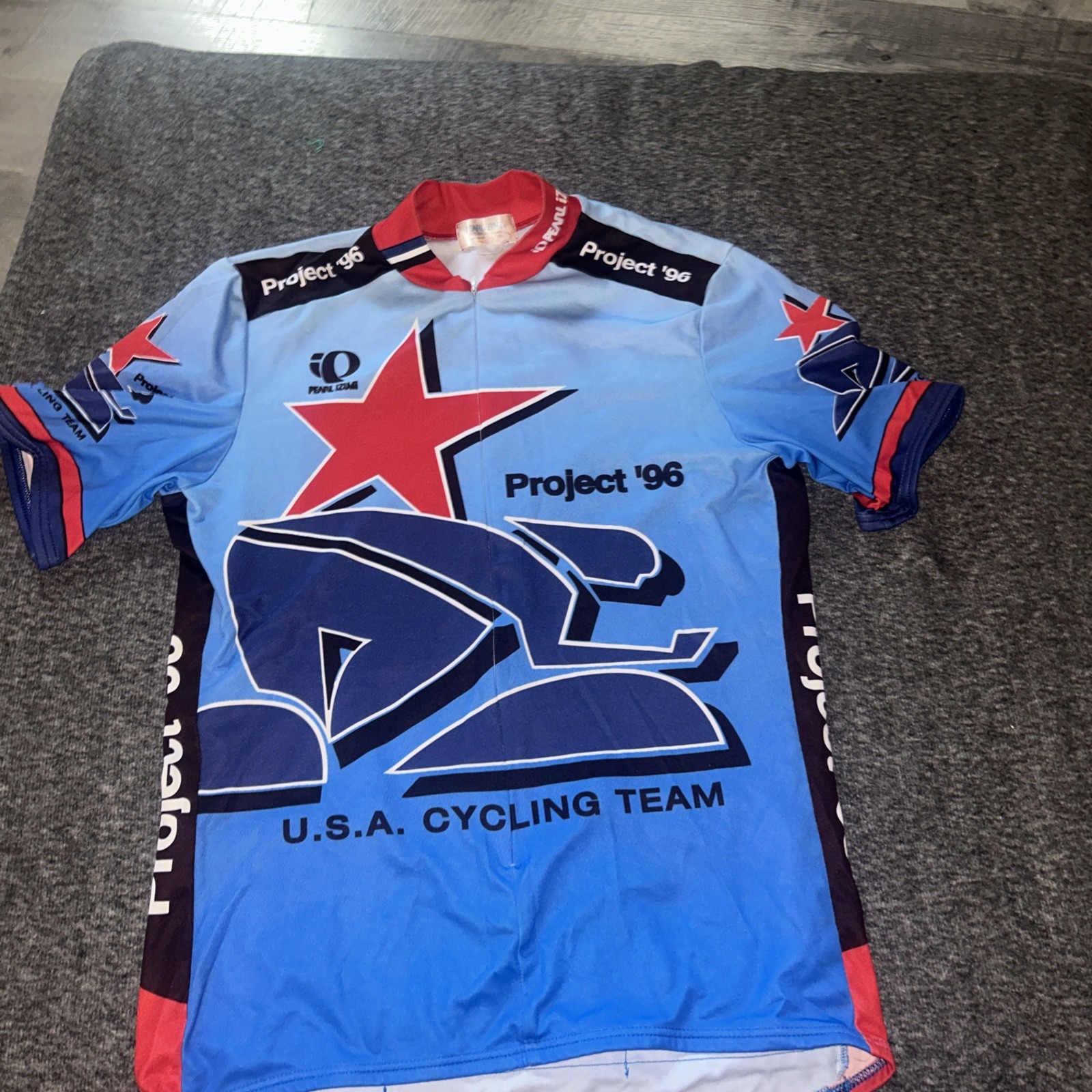 PROJECT 1996 PEARL IZUMI USA CYCLING TEAM JERSEY ADULT Large USPS 96 3/4 ZIP