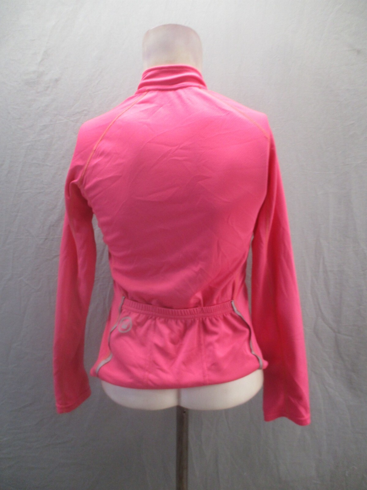 CANARI Size XS Women Pink 1/2 Zip High Neck Pocket Cycling Athletic Pullover 415