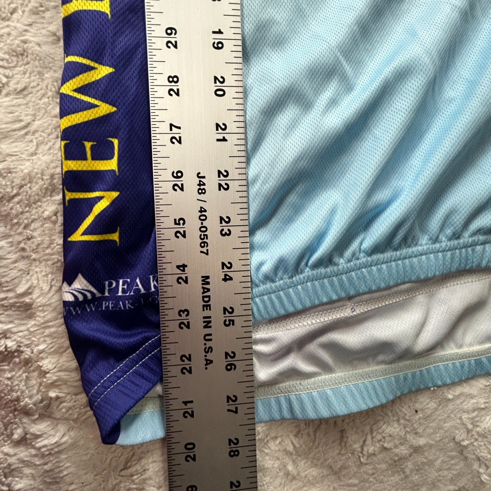 Peak 1 Mens TriCentury Cyclists 2010 Cycling Jersey Zip Front Short Sleeve XL