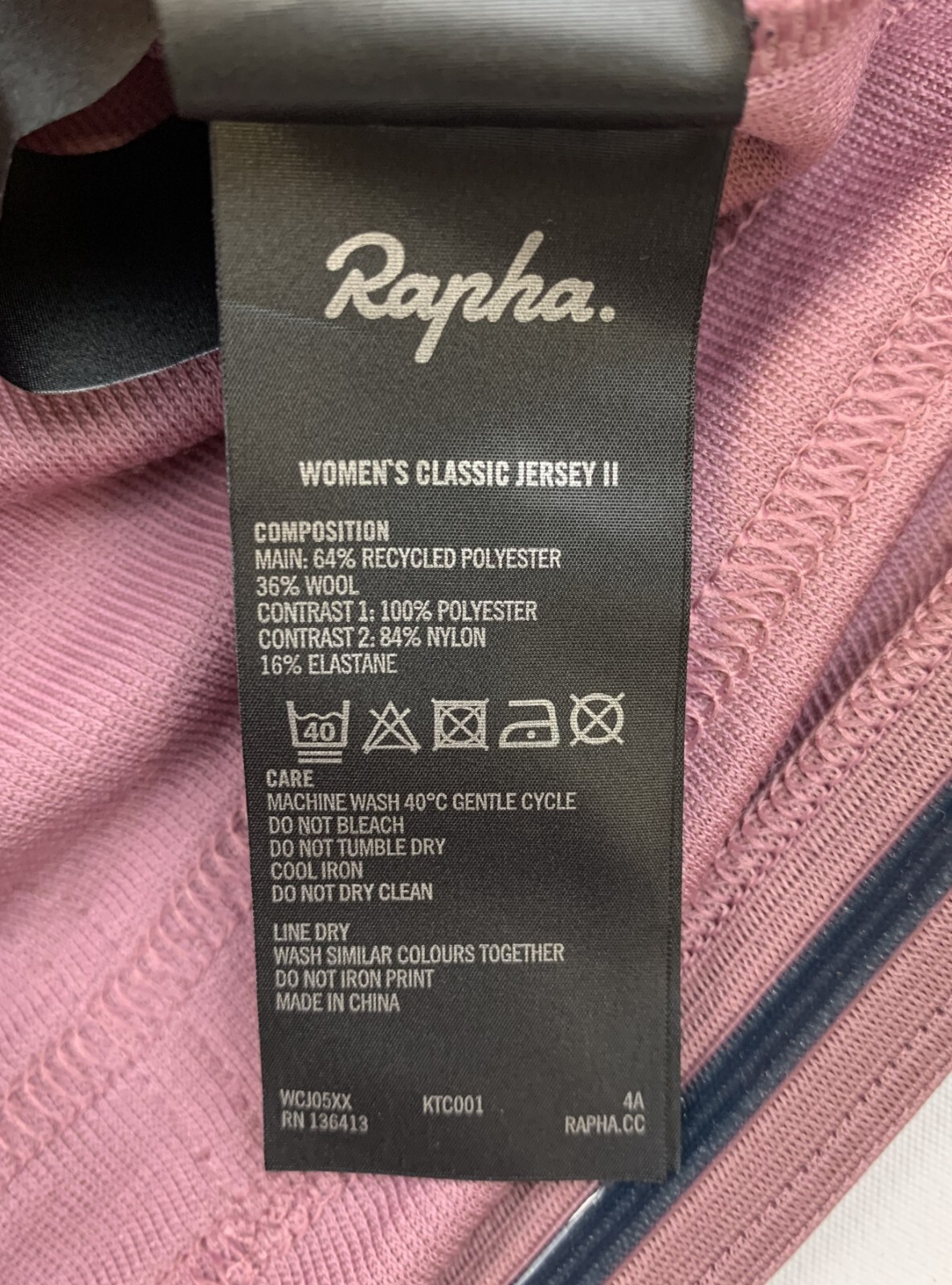 RAPHA Women’s Classic Jersey II Size Small NWT