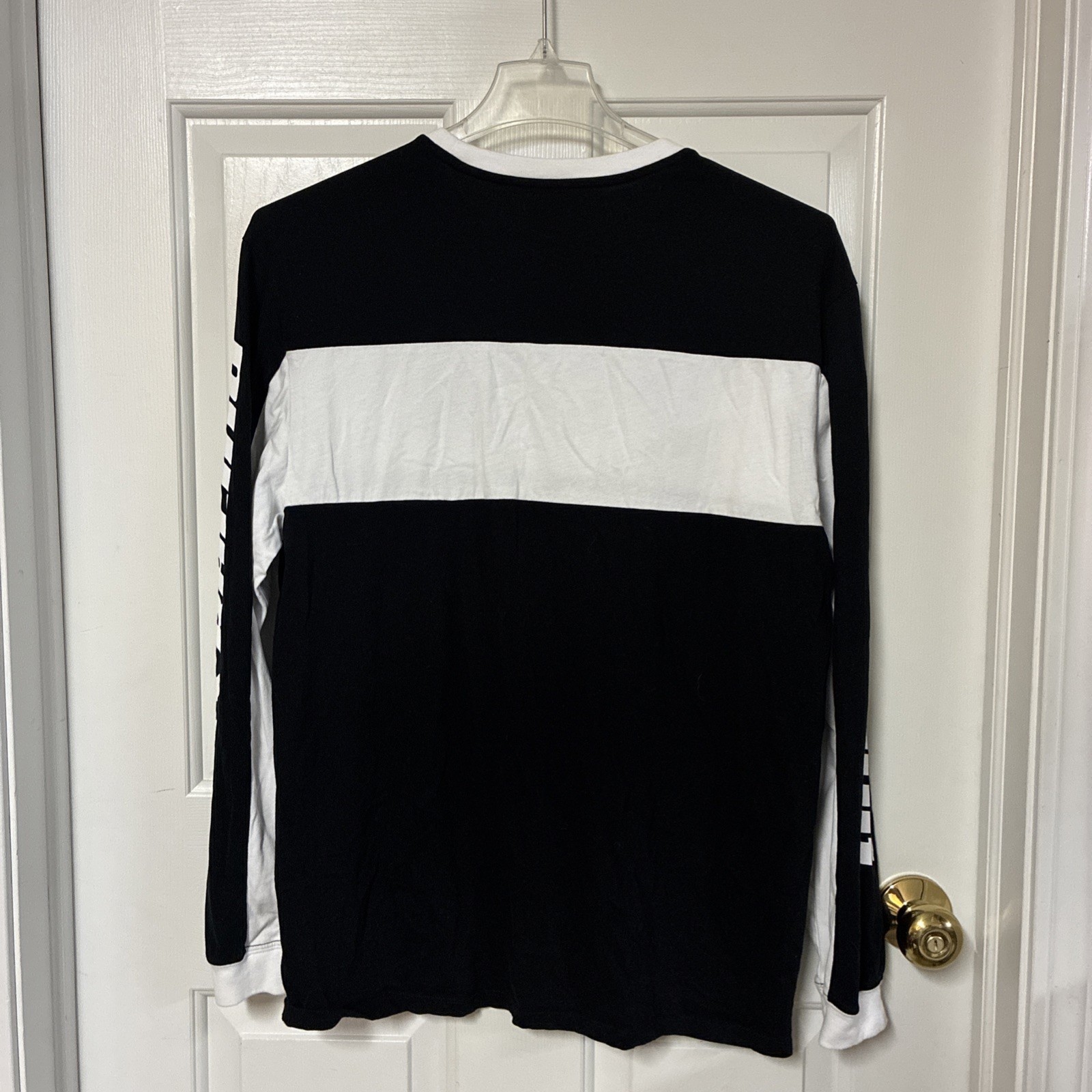Fox Racing Long Sleeve Motocross Graphic Shirt Black White Mens Size L