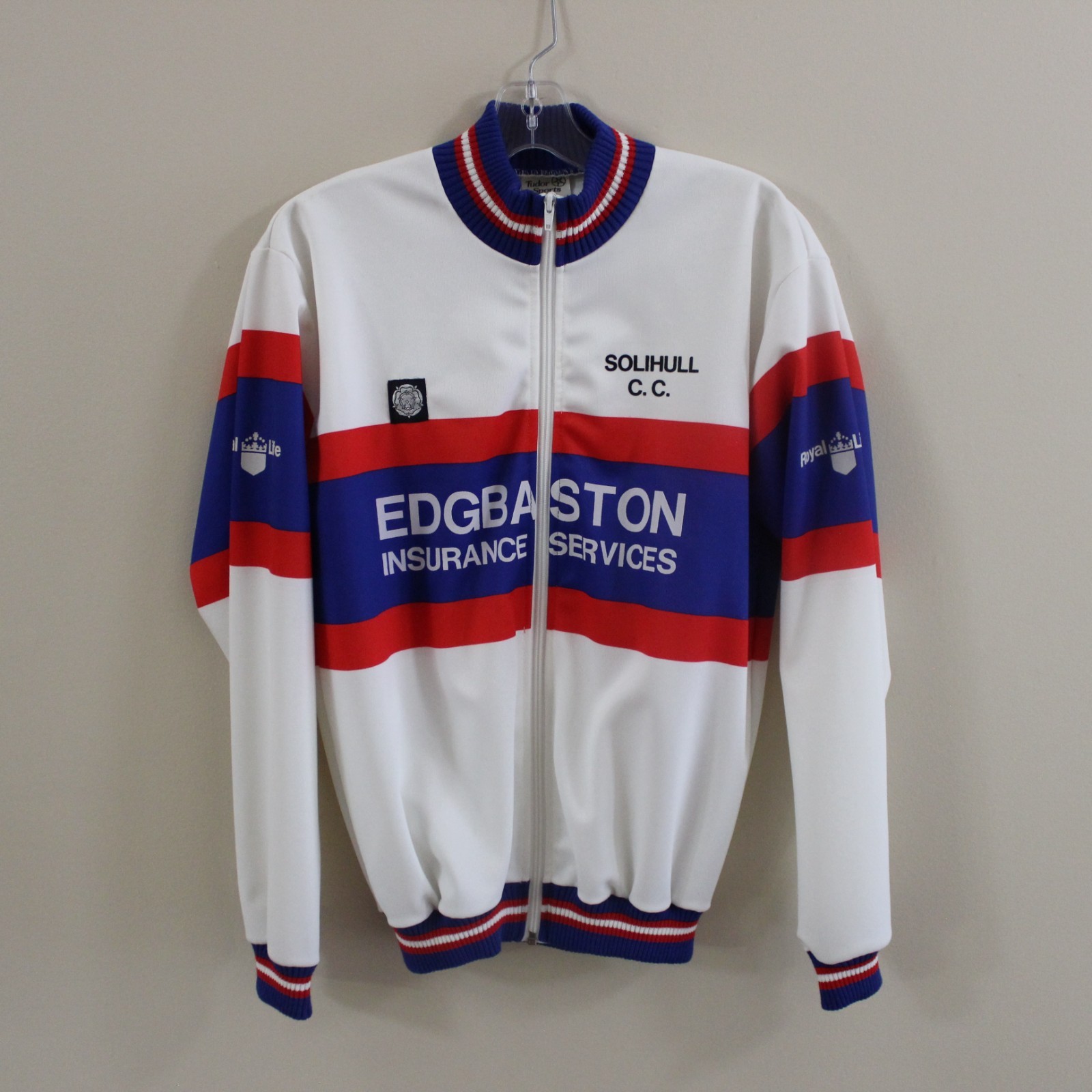 vintage Tudor Sports Solihull Cycling Club cycling jacket Edgbaston Insurance