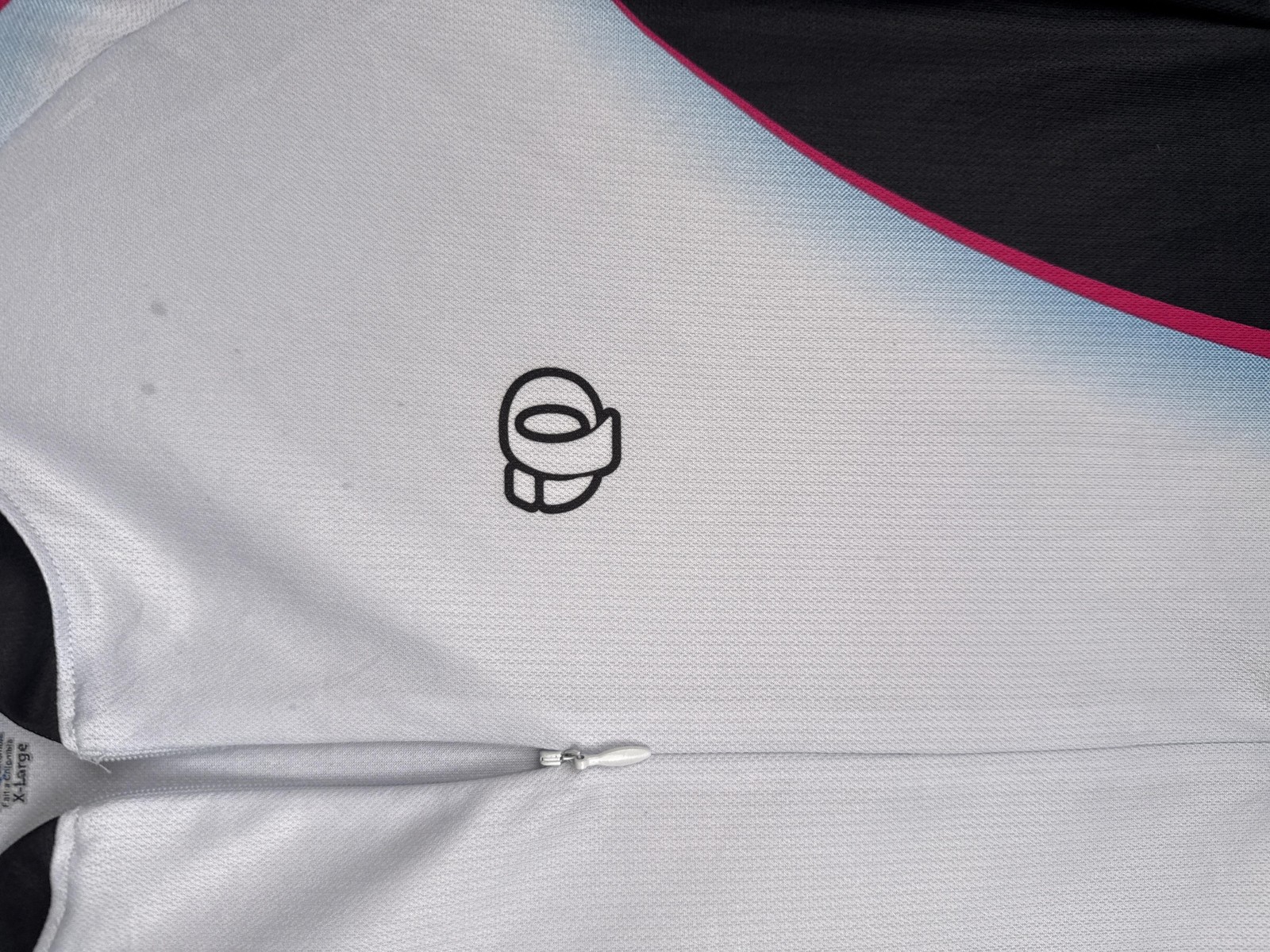 Pearl Izumi Jersey Women XL Black Pink Short Sleeve Cycling 1/2 Zip Pockets