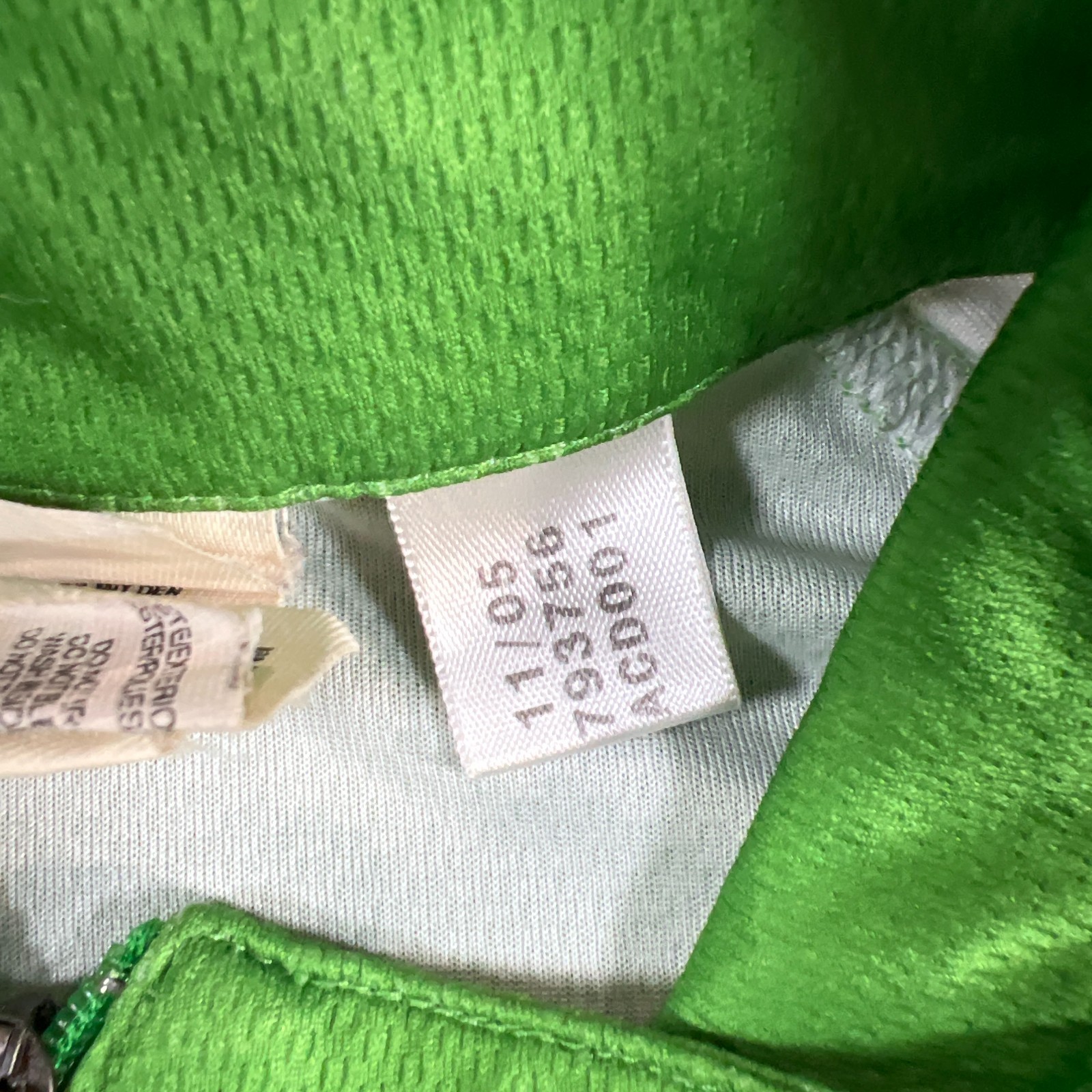 Adidas Climalite Cycling Company Jersey Womens Medium Green Quarter Zip Athletic