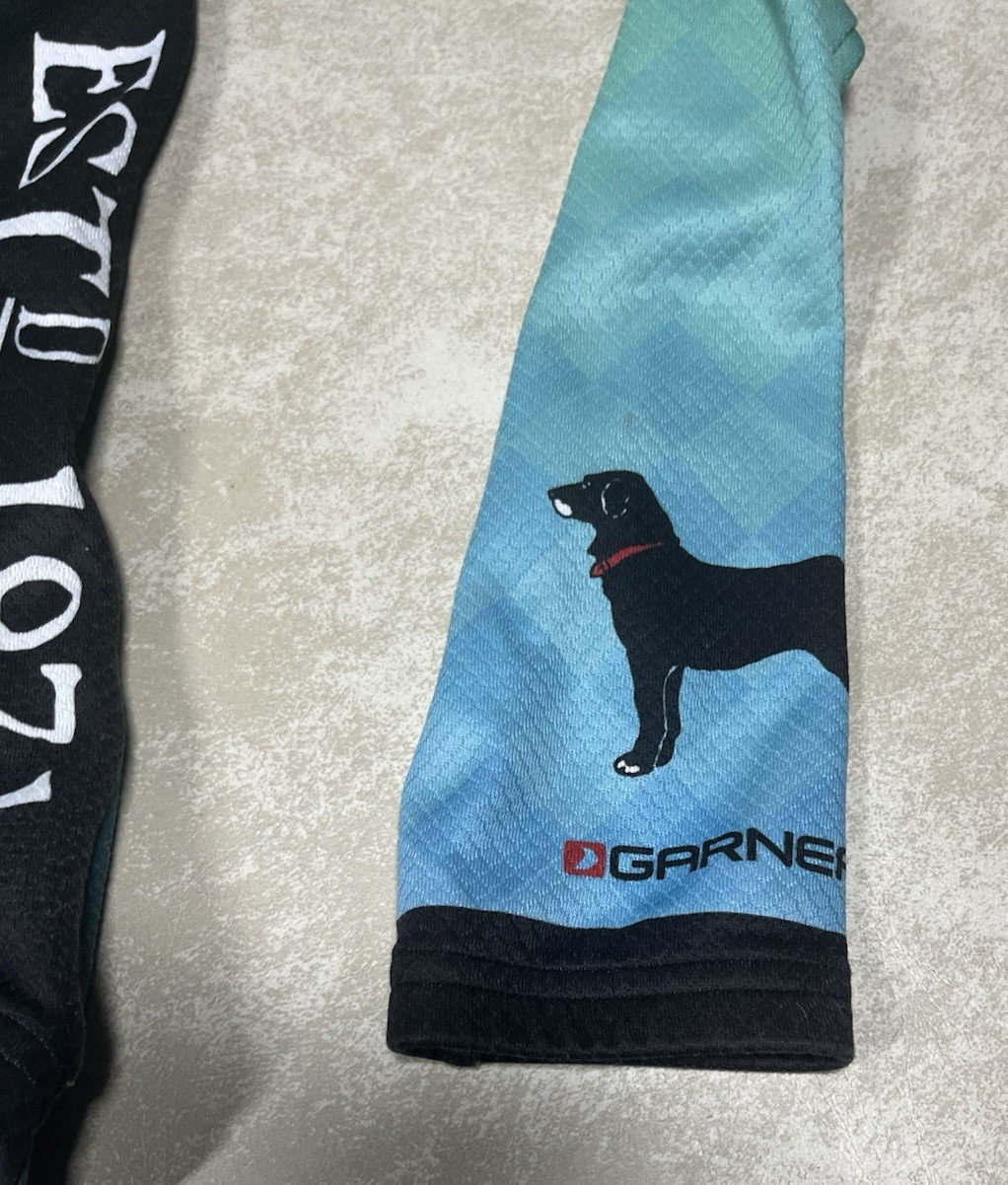 Louis Garneau The Black Dog Green Long Sleeve Cycling Jersey See Descr 1262
