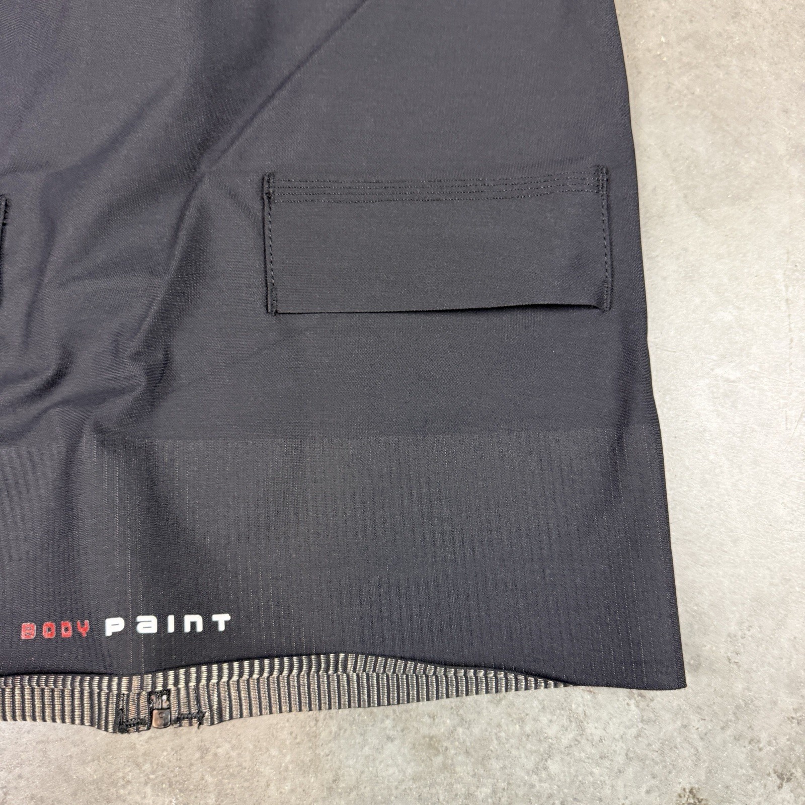 Castelli Cycling Jersey Womens Large Black Full Zip Body Paint Stretch Logo