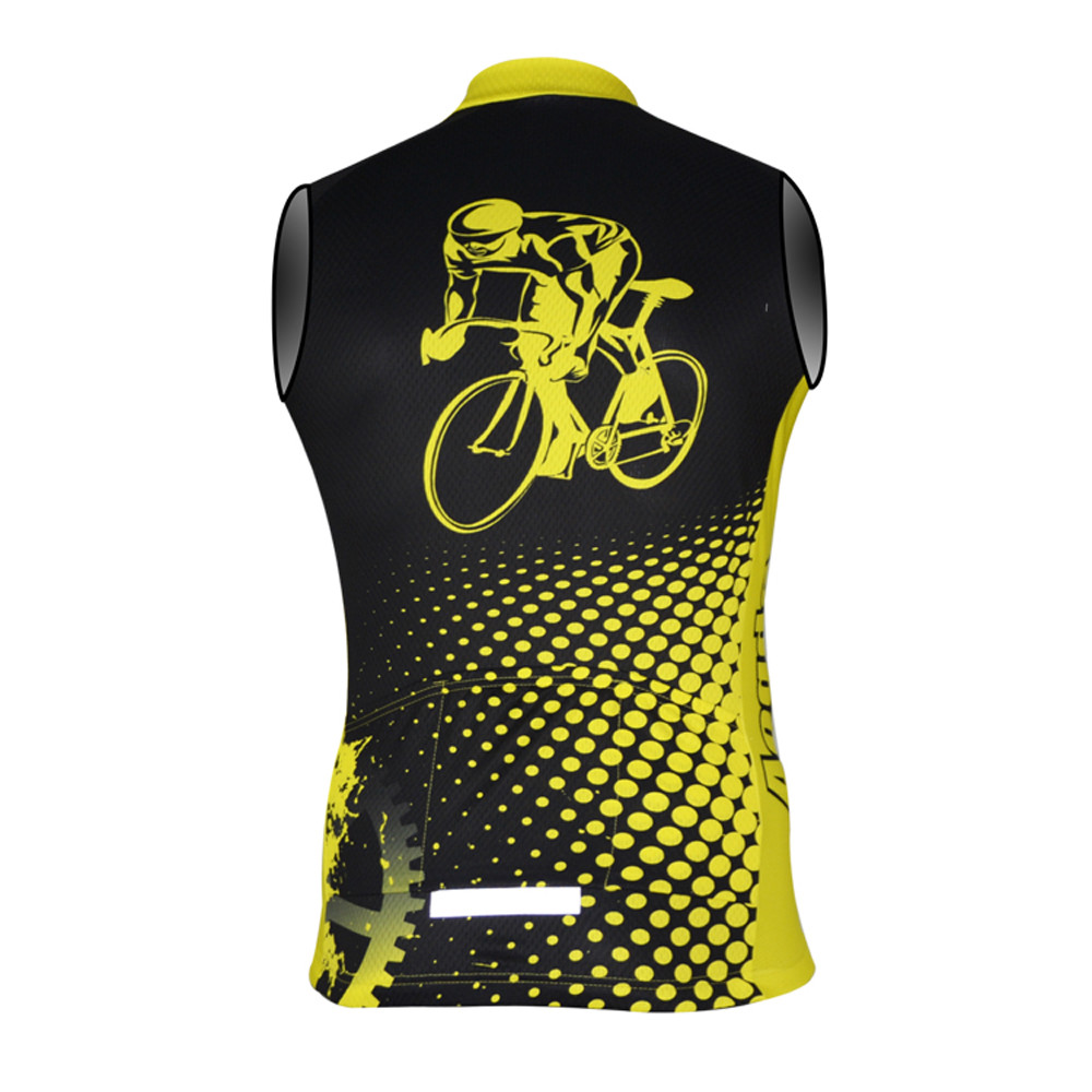 Men’s Reflective Cycling Vest Top Sleeveless Bike Bicycle Biking Jersey Shirt