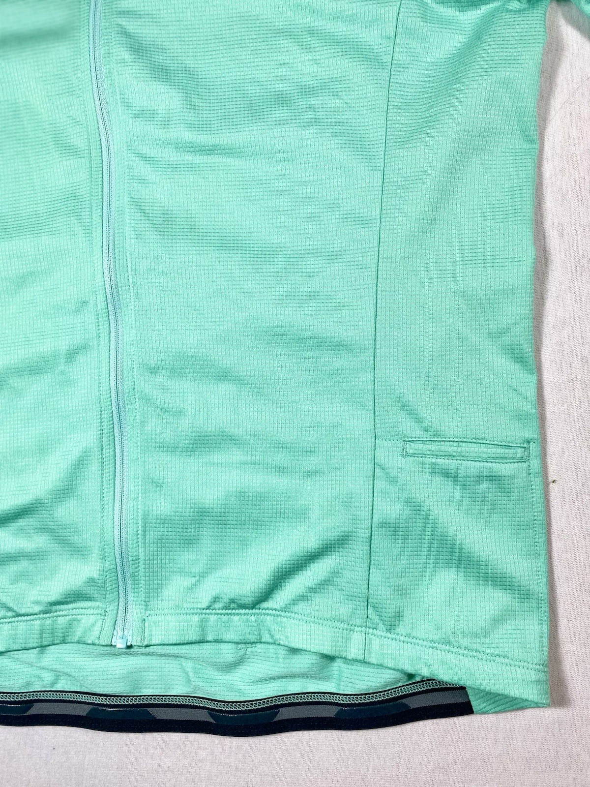 Bontrager Circuit Men’s Cycling Jersey L Fitted Full Zip Pockets Mint Green