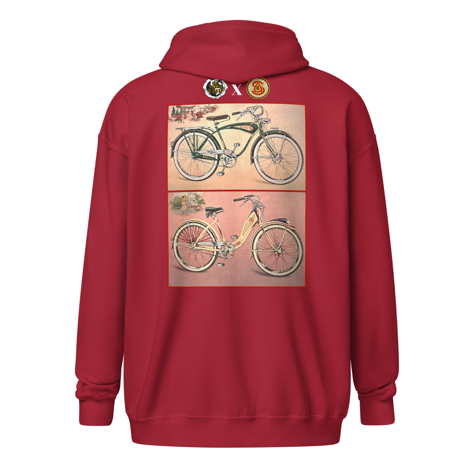 AS&CO Deluxe zip-up hoodie (S-5XL) – 1941 Schwinn Autocycle deluxe, prewar, bike