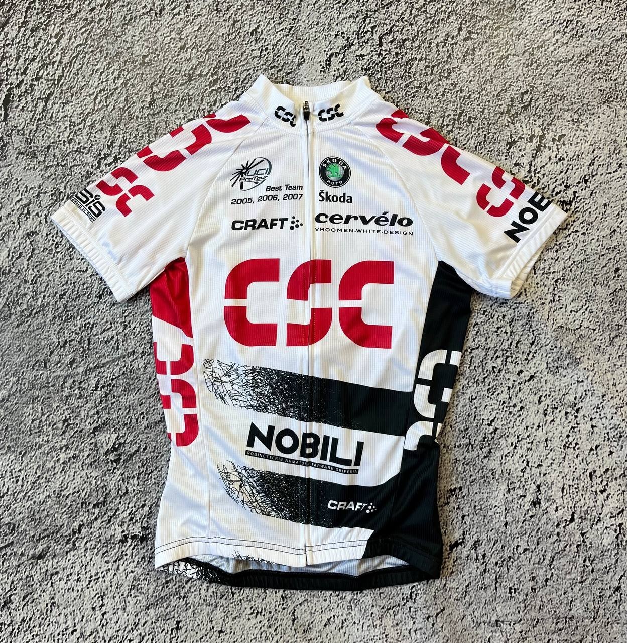 Craft Team CSC Cervélo Škoda Pro Tour Cycling Jersey Men’s Size S