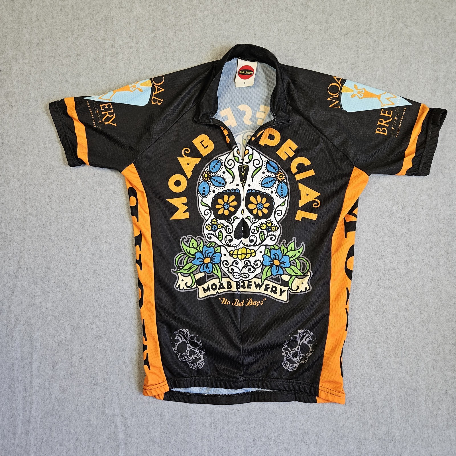 World Jerseys Moab Especial Sugar Skull Day of the Dead Cycling Jersey Men’s S