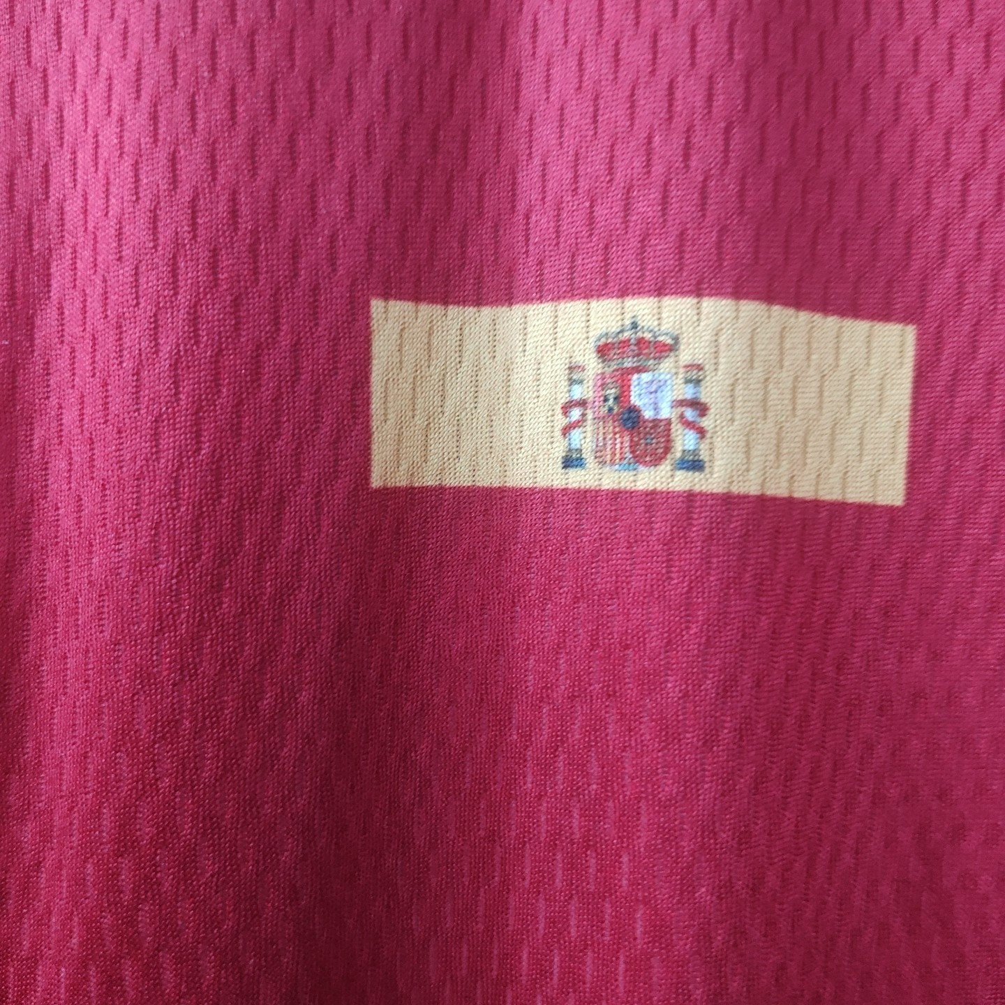 España Cycling Jersey Mens XL Red Full Zip Pockets Spanish Royal Crown Print