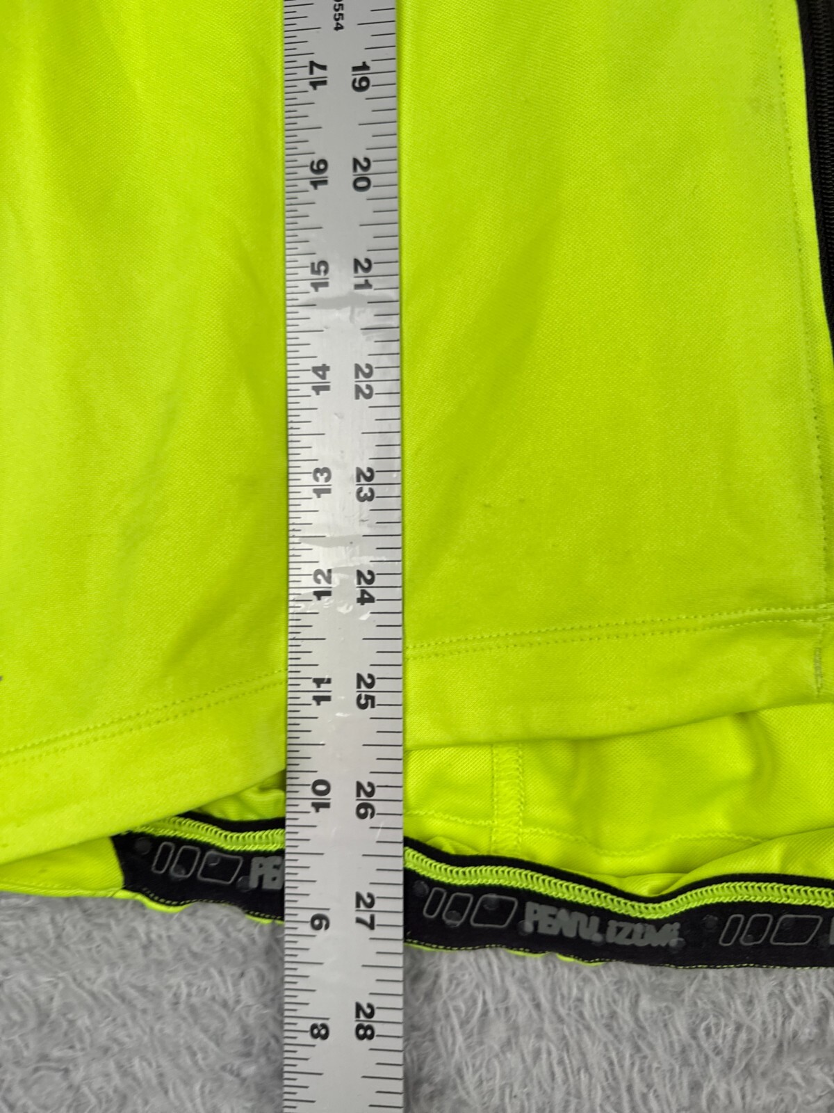 Pearl Izmui Cycling Jersey Adult Large Green Black Full Zip High Visibility Poly