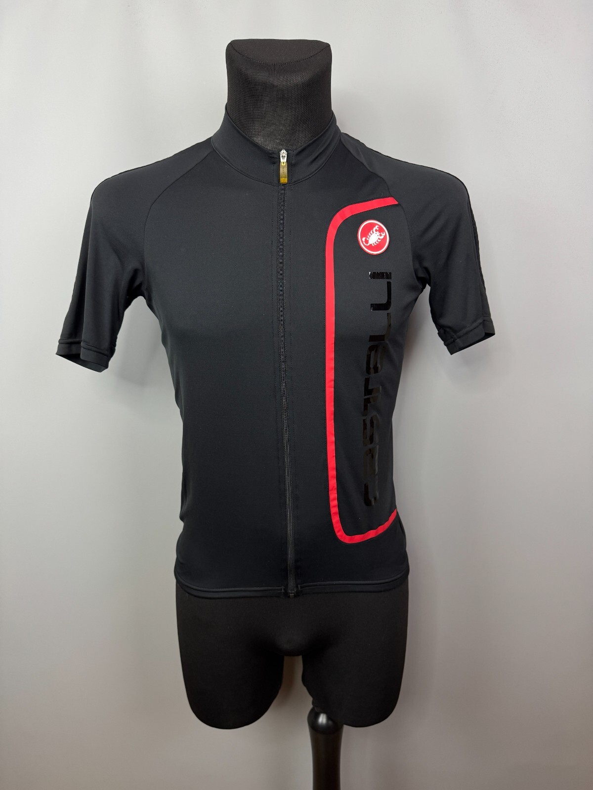 CASTELLI CYCLING SHIRT BIKE SPORTS JERSEY MENS BLACK SIZE M