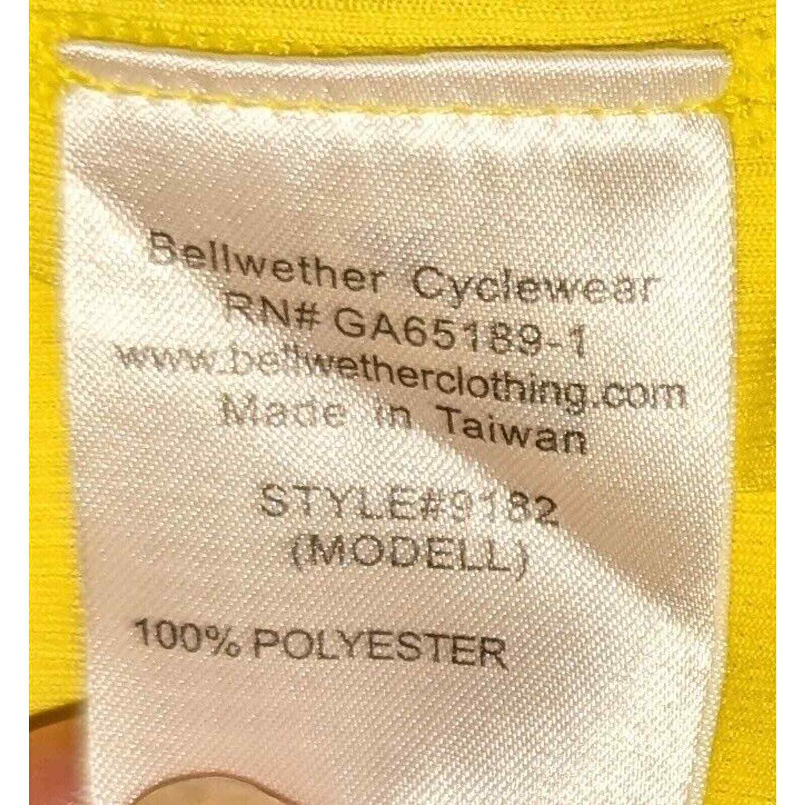 Bellwether Cadence Cycling Jersey Women’s XXL Yellow Technical Apparel Pockets