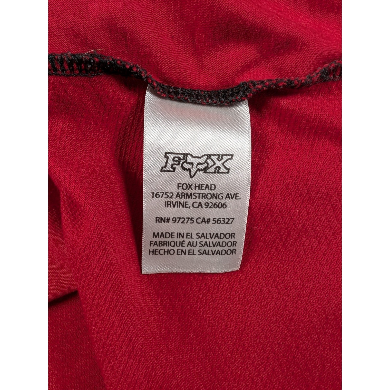 Fox Racing Ranger Womens Mountain Bike Jersey Red Black Short Sleeve MTB Shirt L