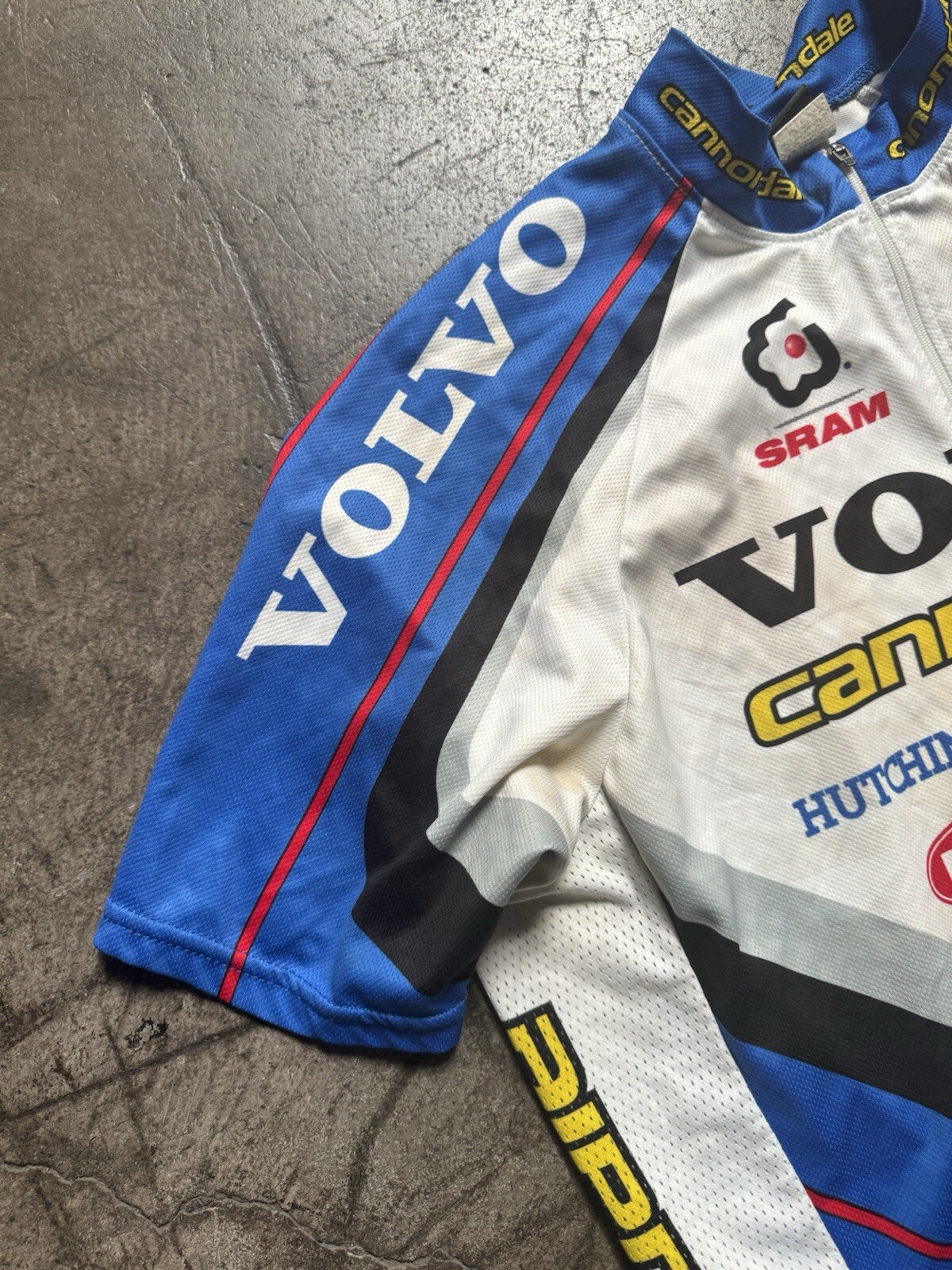 Vintage Cannondale Volvo Team 3/4 Zip Cycling Jersey Size L