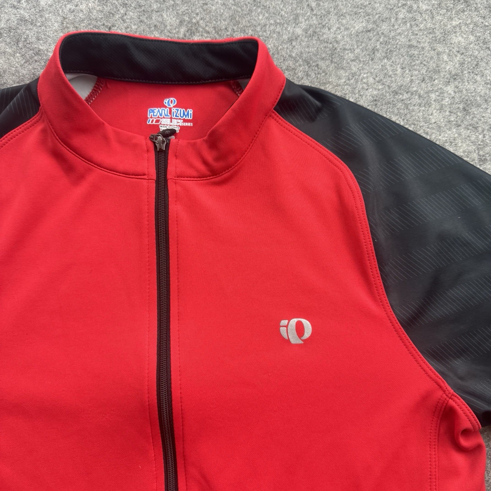 Pearl Izumi Select Cycling Jersey Mens Small Full Zip Short Sleeve Red Black