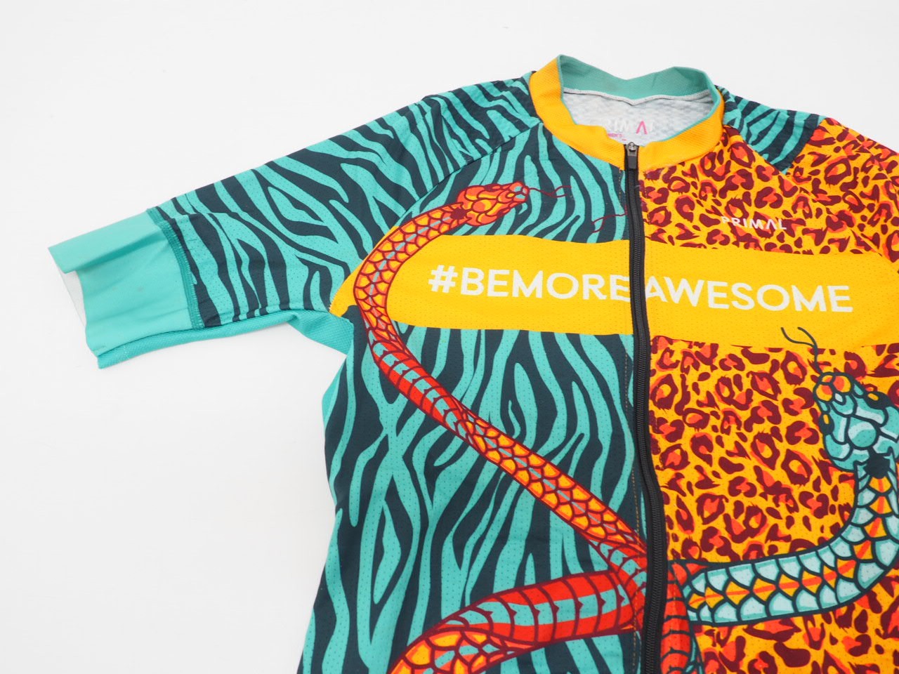 Primal Women’s Equinox Cycling Jersey Size Small Yellow/Green #bemoreawesome