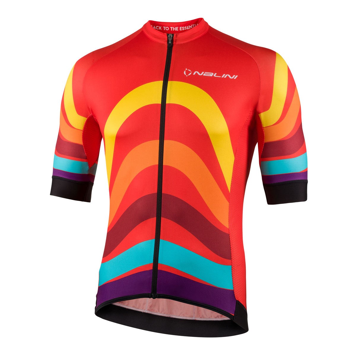 Nalini STRIPES Men’s Cycling Jersey (Orange/Multi) S, M, L, XL, 2XL, 4XL